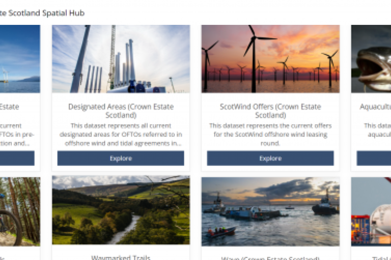 Crown estate scotland spatial hub