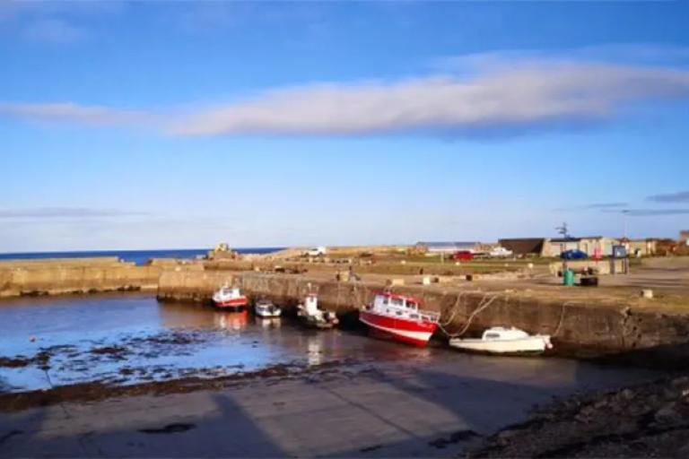 Works at Portgordon Harbour