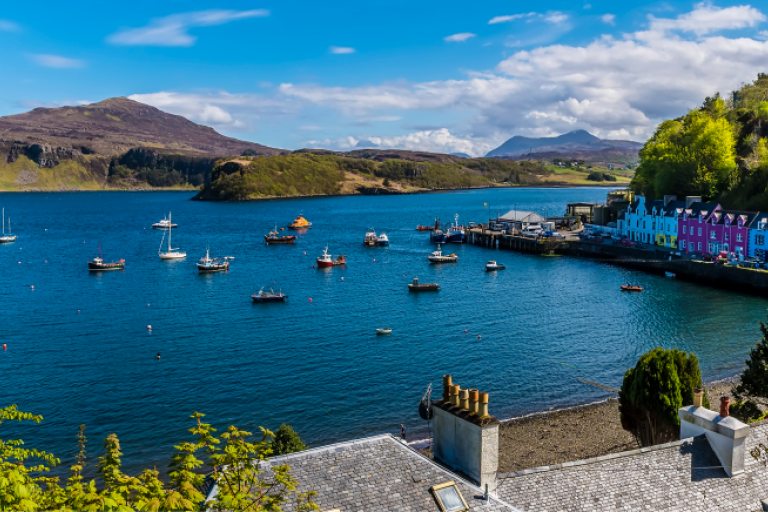 View over Portree Harbour - Nicola Pulham, via Shutterstock
