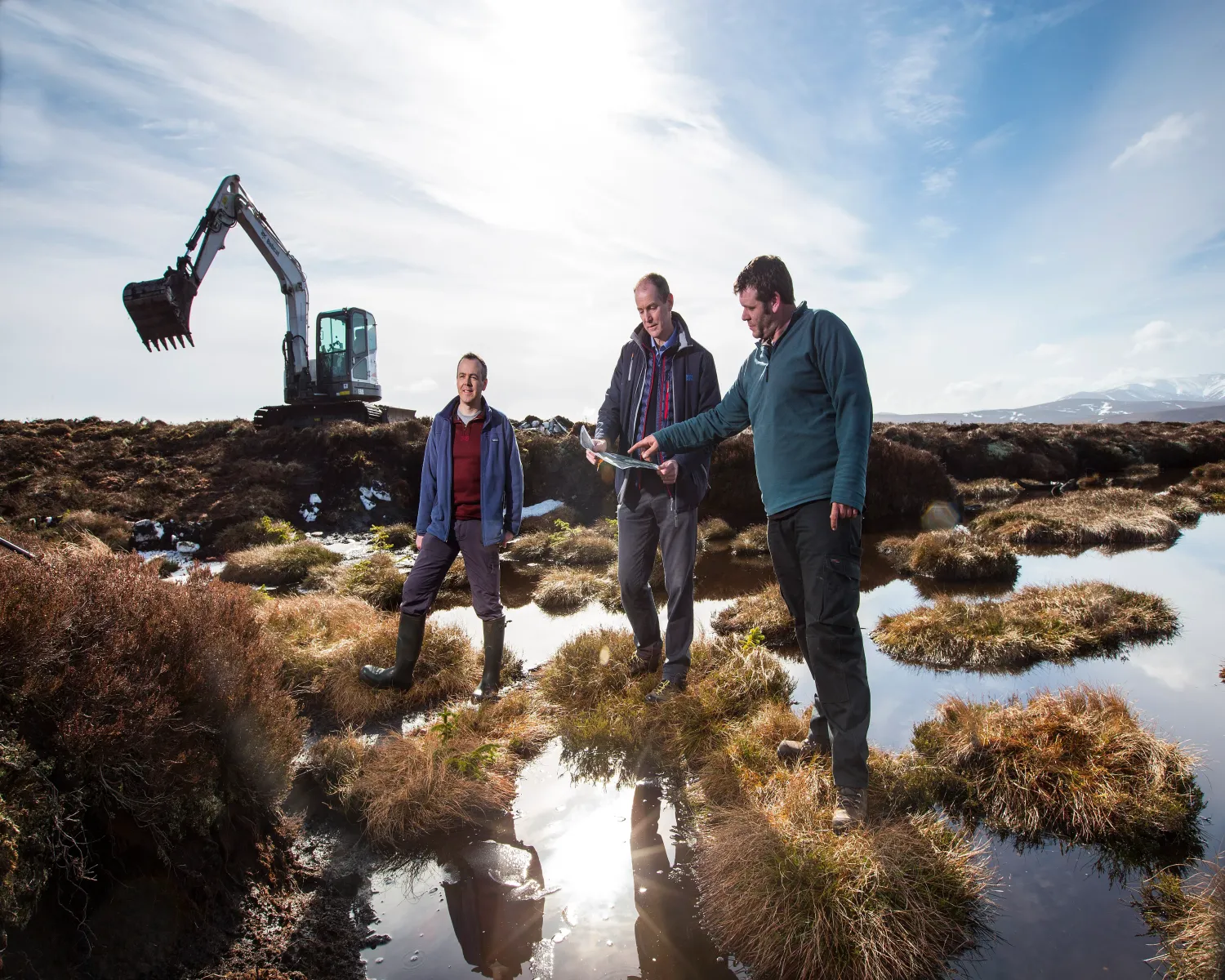 Glenmullie peatland restoration project at Glenlivet Estate