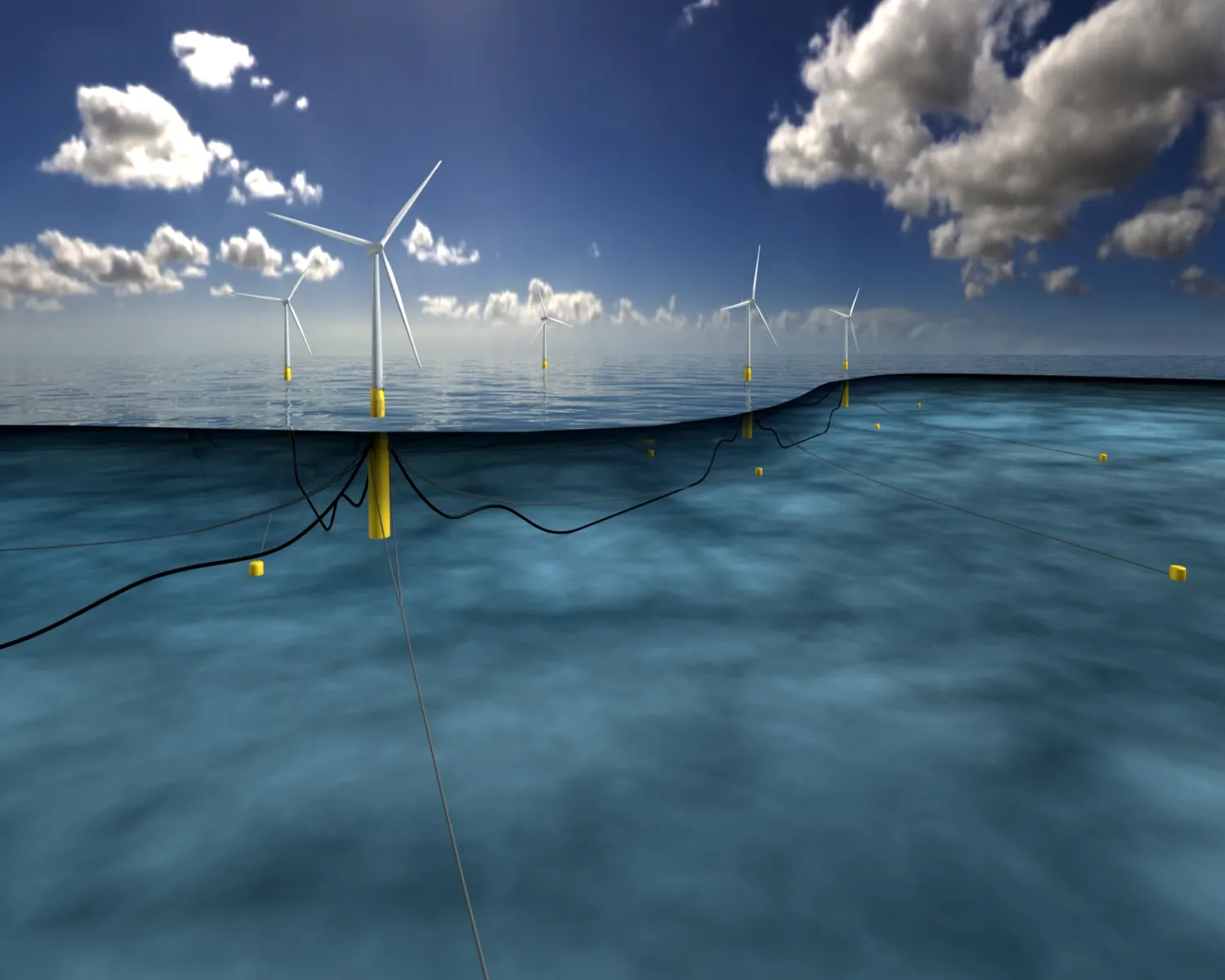 Hywind wind farm illustration